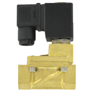 Dwyer Brass Solenoid Valve, 2-Way Guided NC, Series SBSV-B